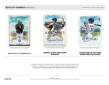 2024 Panini Boys of Summer Baseball Hobby Box 8 Cards per Box