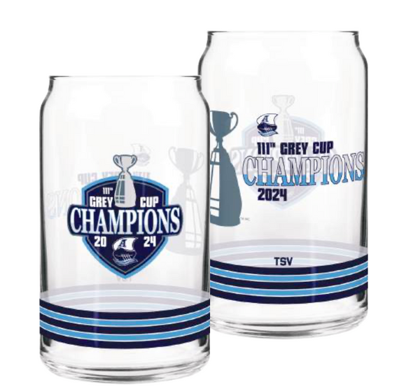 The Sports Vault Toronto Argonauts 2024 111th Grey Cup Champions 16oz. Can Glass - 1 Glass