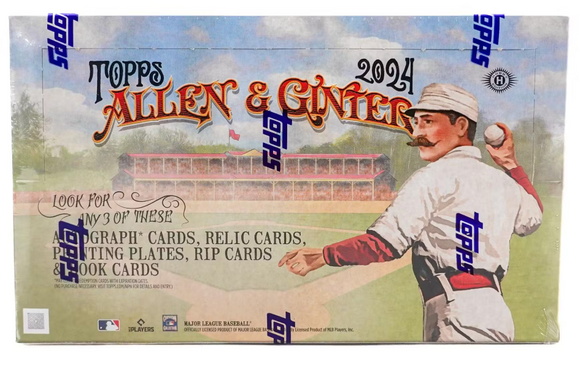 2024 Topps Allen & Ginter Baseball Hobby Box 24 Packs Per Box, 8 Cards Per Pack