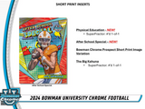 2024 Bowman University Chrome Football 7-Pack Blaster Box 7 Packs Per Box, 4 Cards Per Pack