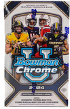 2024 Bowman University Chrome Football Hobby Box 24 Packs Per Box, 4 Cards Per Pack