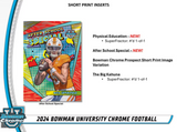 2024 Bowman University Chrome Football Hobby Box 24 Packs Per Box, 4 Cards Per Pack