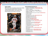 2024 Topps Chrome Update Series Baseball Mega Box 7 Packs Per Box, 4 Cards Per Pack