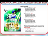 2024 Topps Chrome Update Series Baseball Mega Box 7 Packs Per Box, 4 Cards Per Pack