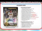 2024 Topps Chrome Update Series Baseball Mega Box 7 Packs Per Box, 4 Cards Per Pack