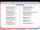 2024 Topps Chrome Update Series Baseball Mega Box 7 Packs Per Box, 4 Cards Per Pack