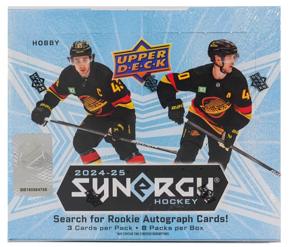 2024/25 Upper Deck Synergy Hockey Hobby Box 8 Packs per Box, 3 Cards per Pack