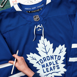 Men's Toronto Maple Leafs Fanatics Blue Home Authentic Pro Jersey -  Auston Matthews With C & Milk