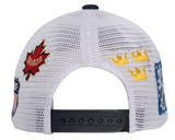 Youth Fanatics Navy/White 2025 4 Nations Face-Off Trucker Adjustable Hat