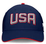 Men's USA Fanatics Navy 2025 4 Nations Face-Off Stretch Fit Hat