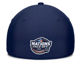 Men's Sweden Fanatics Yellow/Navy 2025 4 Nations Face-Off Stretch Fit Hat