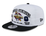 2001 World Series MLB New Era Men's White Golfer Championship Pin Snapback Hat - Diamondbacks vs Yankees