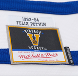 Men's Felix Potvin White Toronto Maple Leafs 1993/94 Power Play Jersey By Mitchell & Ness