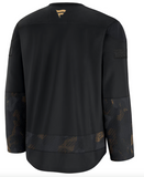 Men's Edmonton Oilers Fanatics Black 2024 Military Appreciation Practice Jersey