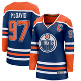 Women's Fanatics Connor McDavid Royal Edmonton Oilers Home Premier Breakaway Player Jersey