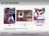 2024 Leaf Vivid Baseball Hobby Box 7 Cards per Box