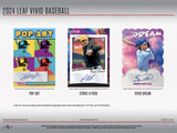 2024 Leaf Vivid Baseball Hobby Box 7 Cards per Box