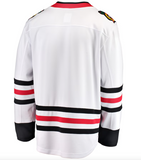 Men's Fanatics White Chicago Blackhawks Breakaway Away Blank Player Jersey