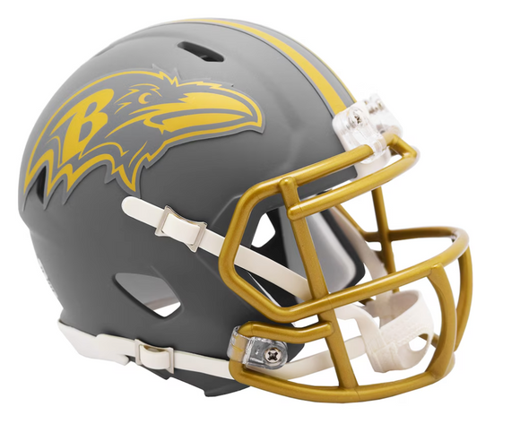 Baltimore Ravens Riddell 2024 Slate Alternate Speed Mini Helmet NFL Football