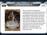 2024 Topps Star Wars Hyperspace Hobby Box 8 Packs per Box, 10 Cards per Pack