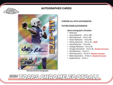 2024 Topps Chrome Football Hobby Box 12 Packs Per Box, 8 Cards Per Pack