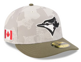 Men's New Era Light Beige/Olive Toronto Blue Jays 2025 Armed Forces Day 59FIFTY Fitted Hat