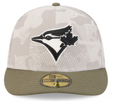 Men's New Era Light Beige/Olive Toronto Blue Jays 2025 Armed Forces Day 59FIFTY Fitted Hat