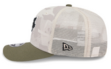 Men's New Era Light Beige/Olive Toronto Blue Jays 2025 Armed Forces Day 9SEVENTY Stretch-Snap Hat