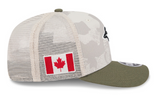 Men's New Era Light Beige/Olive Toronto Blue Jays 2025 Armed Forces Day 9SEVENTY Stretch-Snap Hat