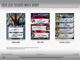 2024 Leaf Futures Multisport Hobby Box 6 Packs per Box, 4 Cards per Pack