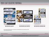 2024 Leaf Eclectic Football Hobby Box 4 Cards Per Box