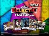 2024 Leaf Eclectic Football Jumbo Box 8 Cards Per Box