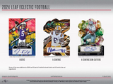 2024 Leaf Eclectic Football Jumbo Box 8 Cards Per Box
