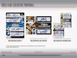 2024 Leaf Eclectic Football Jumbo Box 8 Cards Per Box