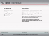 2024 Leaf Eclectic Football Jumbo Box 8 Cards Per Box