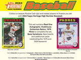 2024 Topps Heritage High Number Baseball 8-Pack Blaster Box 8 Packs Per Box, 9 Cards Per Pack