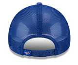 Youth Toronto Blue Jays New Era Painted A-Frame 9FORTY Trucker Adjustable Hat - White/Royal