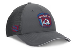 Men's Colorado Avalanche Fanatics Gray Authentic Pro Home Ice Trucker Adjustable Hat