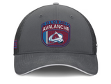 Men's Colorado Avalanche Fanatics Gray Authentic Pro Home Ice Trucker Adjustable Hat
