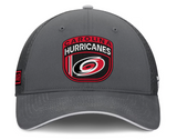Men's Carolina Hurricanes Fanatics Gray Authentic Pro Home Ice Trucker Adjustable Hat