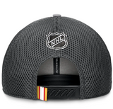 Men's Calgary Flames Fanatics Gray Authentic Pro Home Ice Trucker Adjustable Hat