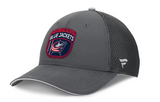 Men's Columbus Blue Jackets Fanatics Gray Authentic Pro Home Ice Trucker Adjustable Hat
