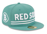 Men's Boston Red Sox New Era Green MLB Baseball City Connect Fan Pack 59FIFTY Fitted Hat