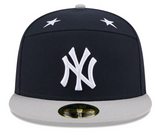 New York Yankees New Era 2025 MLB All-Star Game On Field 59FIFTY Fitted Hat - Navy/Gray