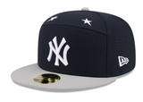 New York Yankees New Era 2025 MLB All-Star Game On Field 59FIFTY Fitted Hat - Navy/Gray