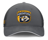 Men's Nashville Predators Fanatics Gray Authentic Pro Home Ice Trucker Adjustable Hat