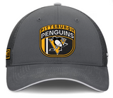 Men's Pittsburgh Penguins Fanatics Gray Authentic Pro Home Ice Trucker Adjustable Hat