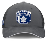 Men's Toronto Maple Leafs Fanatics Gray Authentic Pro Home Ice Trucker Adjustable Hat