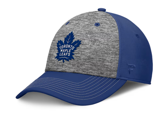 Men's Toronto Maple Leafs Fanatics Fundamental Top Shelf 2-Tone Flex Hat - Gray/Royal