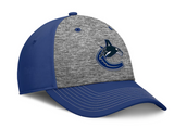 Men's Vancouver Canucks Fanatics Fundamental Top Shelf 2-Tone Flex Hat - Gray/Royal
